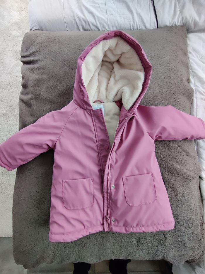Manteau ciré obaibi rose