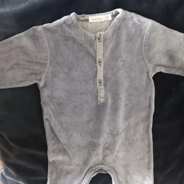 Pyjama velours Bout'chou 6 mois