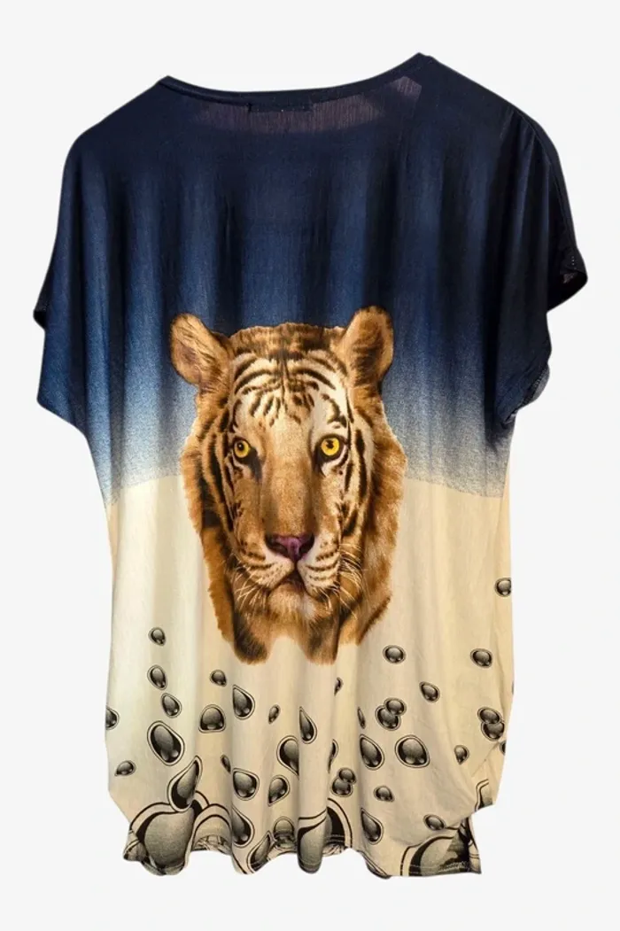 Long Tee-shirt mignon fluide T46 Charbell - photo numéro 7