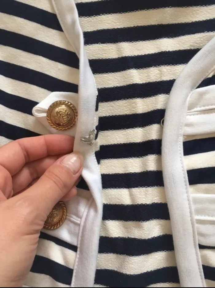 Veste marinière à épaulettes - photo numéro 4