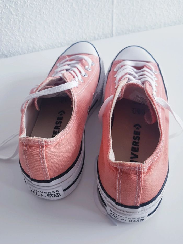 Converse - Chuck Taylor All Star Lift Canvas Ox - 37,5 - Baskets basses, semelles hautes - photo numéro 9