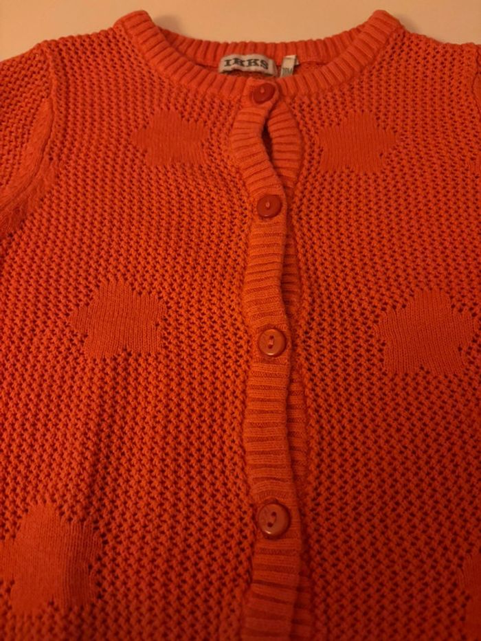 Gilet + t-shirt longues manches IKKS rouges 18M/80 - photo numéro 9