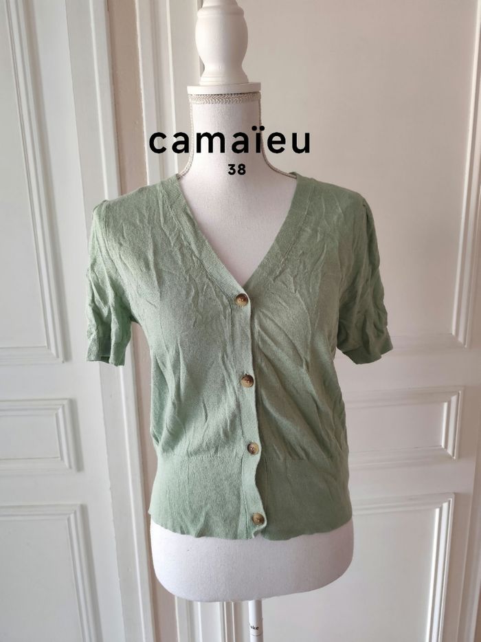Haut manche courte camaïeu taille 38 femme
