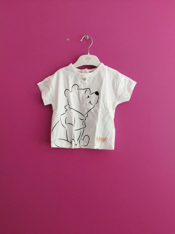 Tee-shirt manches courtes garçon Winnie Disney taille 12 mois b7