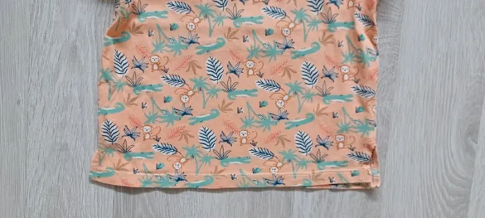 Tee-shirt manches courtes garçon jungle taille 3 ans (92 cm) - photo numéro 4