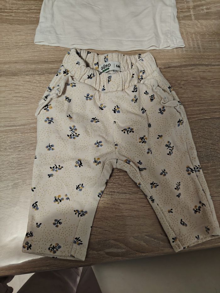 Ensemble bébé "Mini Team" beige – 6 mois Gémo - photo numéro 5