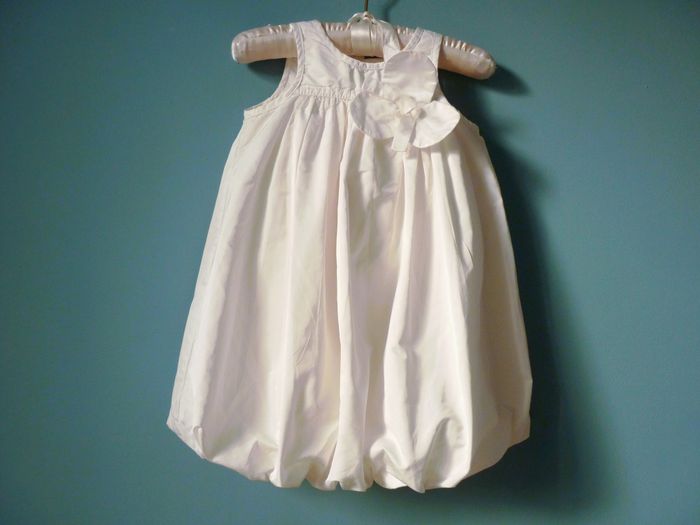 Robe Fille Ceremonie floriane 2 ans blanc orchidee fête TBE
