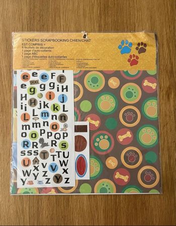 Kit stickers papeterie chien et chat