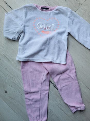 Pyjama velours fille 2 ans inextenso