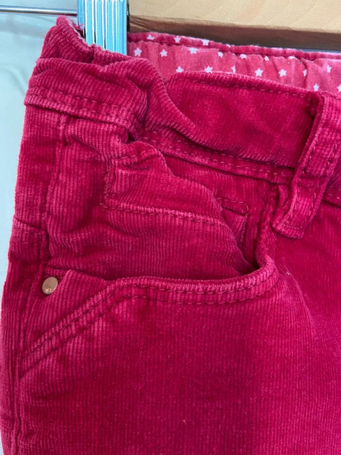 Slim en velours fuschia Okaïdi 12 ans - photo numéro 5