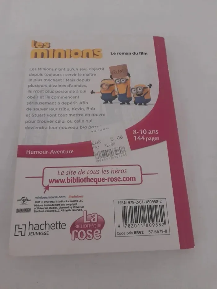 Livre du roman du film les minions 8/10ans - photo numéro 2