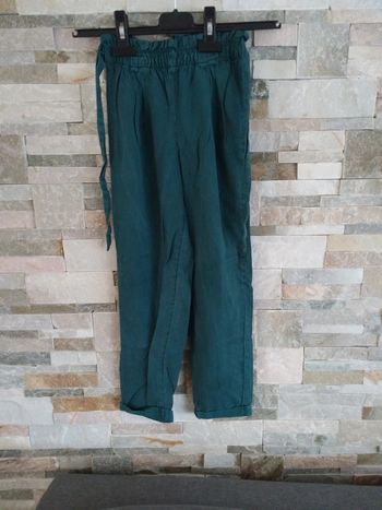 Pantalon fin vert