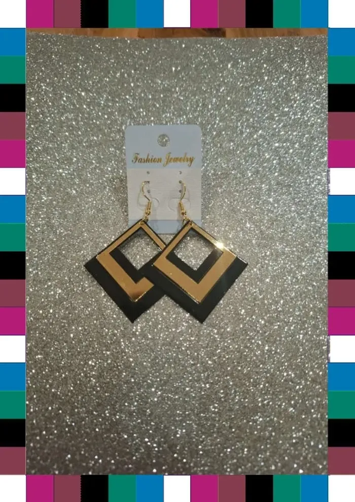 Boucle d'oreille losange