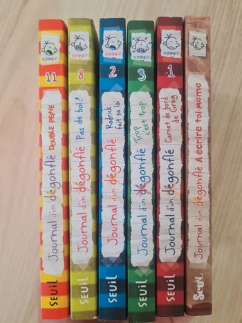 Le journal du dégonflé - 6 livres - tome 1, 2, 3, 8, 11 + hors serie