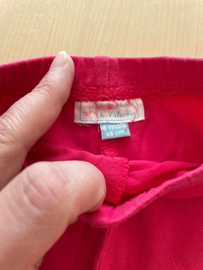 Lot de 6 leggings fille 6 mois multimarque - photo numéro 4