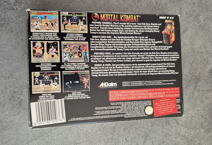 Jeu Mortal Kombat 2 Super Nintendo Snes Pal Original - Version Euro Fr CIB - photo numéro 3