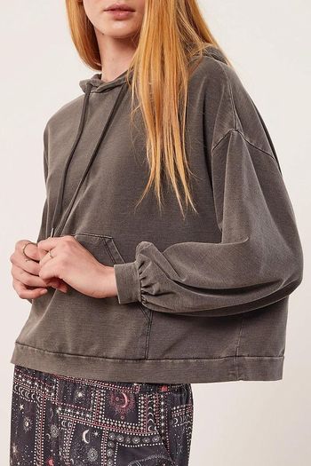 Sweat court MIRA gris femme XS XL oversize neuf avec étiquette