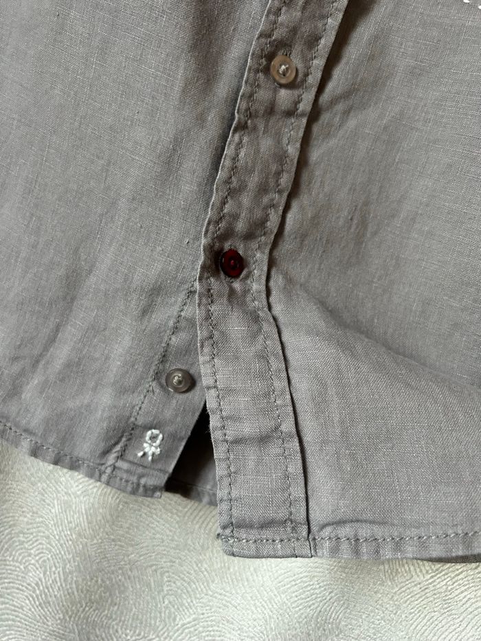 Chemise lin gris taupe 5 ans Okaidi - photo numéro 7