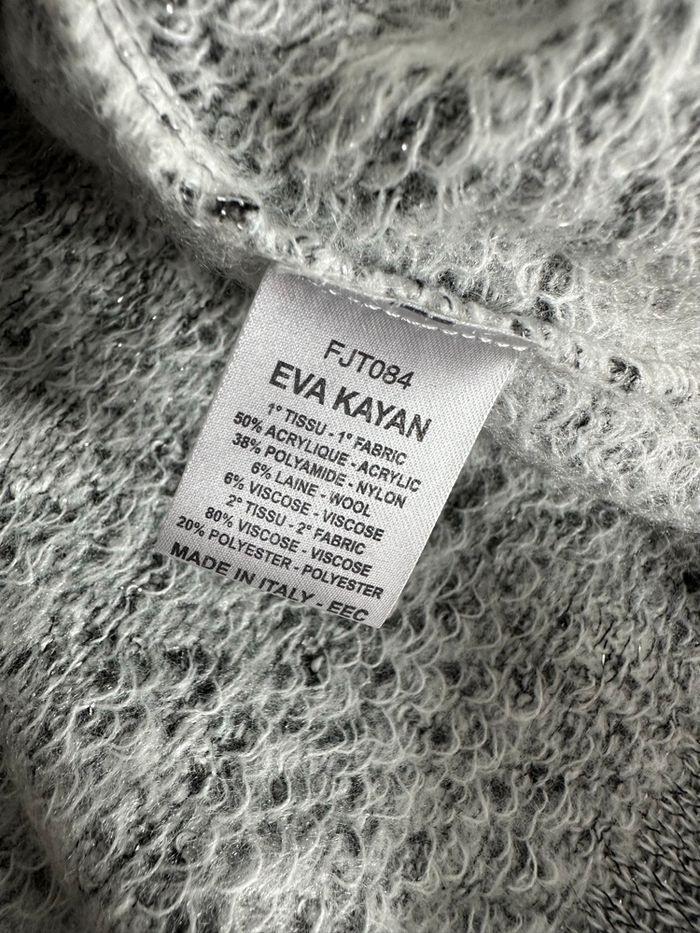 Pull moucheté gris et argenté Eva Kayan T44 XXL - photo numéro 9