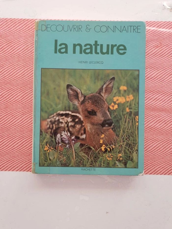 Livre vintage la nature