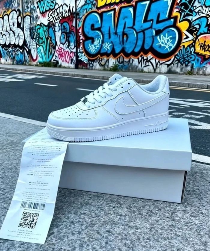Nouveau Nike Originais Air Force 1 Low Blanc - Taille 37.5 - photo numéro 6