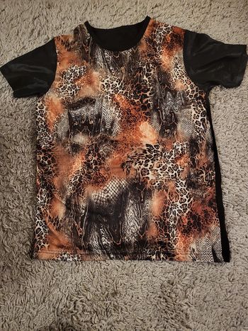 T shirt homme s léopard