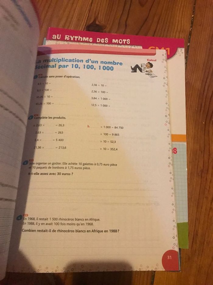 Maths cahier d’entraînement CM1 bordas - photo numéro 5