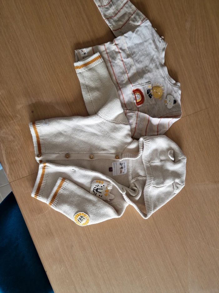 Gilet et haut thème lion savane sergent major