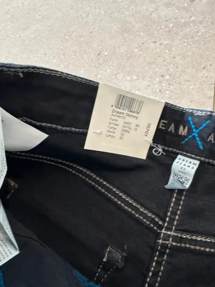 Jean navy mac-jeans dream skinny valeur 110€ W32 L30 36*100cm - photo numéro 3