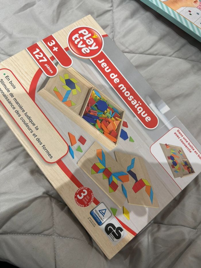 Jeu de mosaïque bois