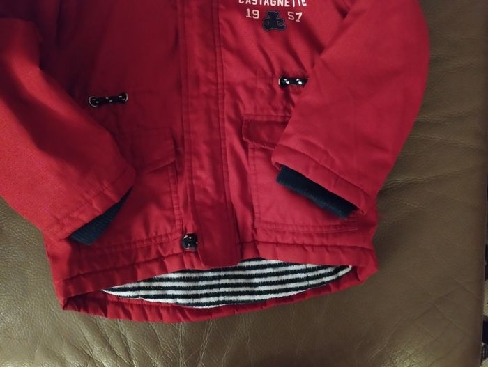 Manteau d'hiver rouge foncé Lulu - photo numéro 2