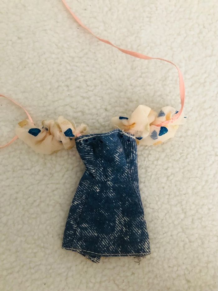 Robe poupée mannequin barbie style jean - photo numéro 2