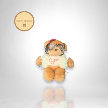 Peluche ours ourson aviateur captain Van de Walle A606