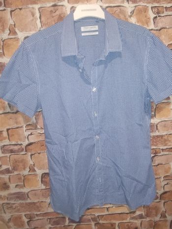 Chemise petit carreaux bleu Teddy Smith