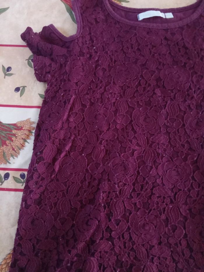 Polo dentelle épaule à vue - photo numéro 2