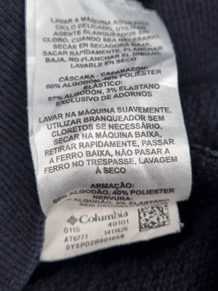 Sweat Columbia 1/4 Zip noir – Taille XXXL Homme (mesures en photos) - photo numéro 9
