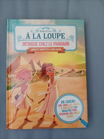 Joli livre "intrigue chez le pharaon" neuf