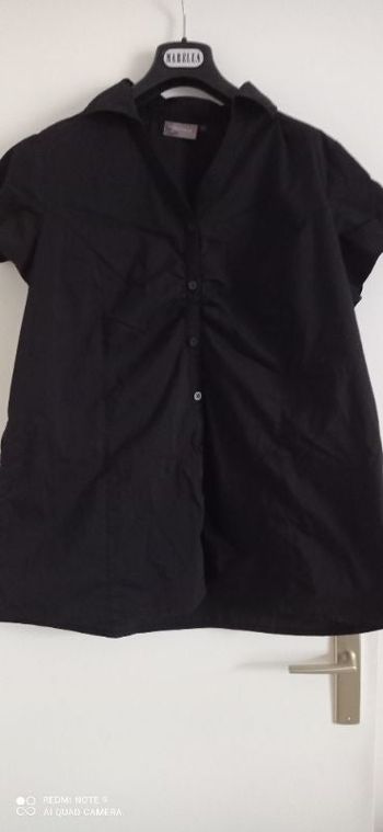 Chemise unie manche courte