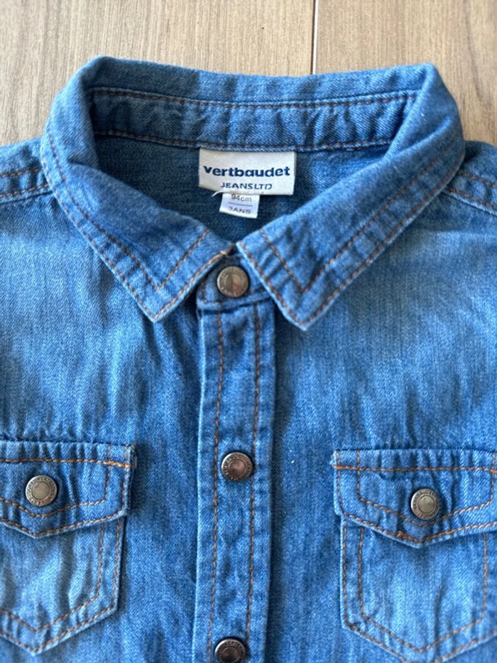 Chemise en jeans garçon T. 3ans - photo numéro 3