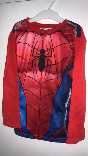 Teeshirt bi matière Spiderman 8 ans