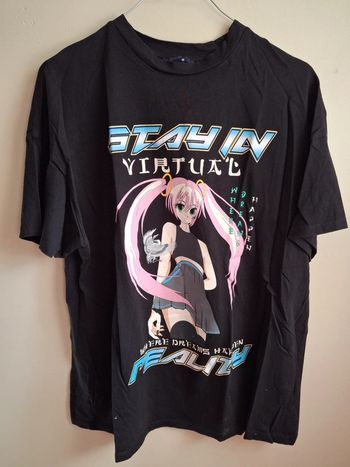 T-shirt manches courtes kiabi noir S