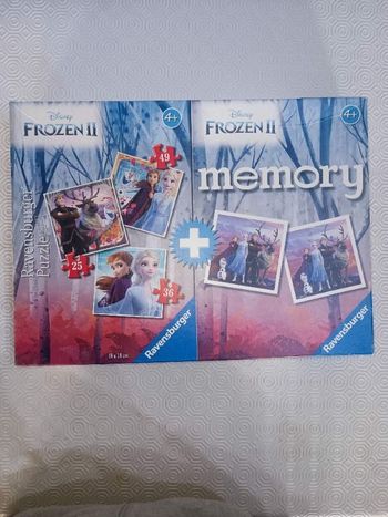 Puzzles et memory reine des neiges 2