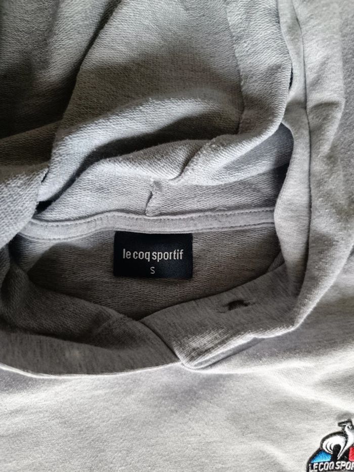 Sweat à capuche Le Coq Sportif gris - photo numéro 4