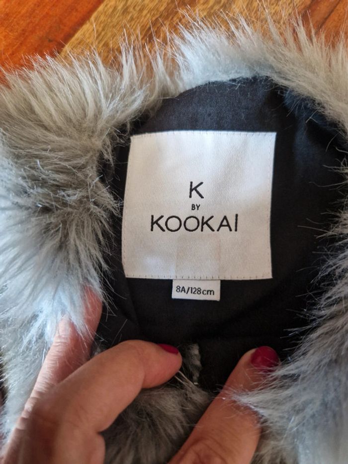 Manteau fourrure bicolore Kookaï 8 ans - photo numéro 2