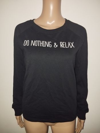 Sweat mim do nothing & relax  taille S