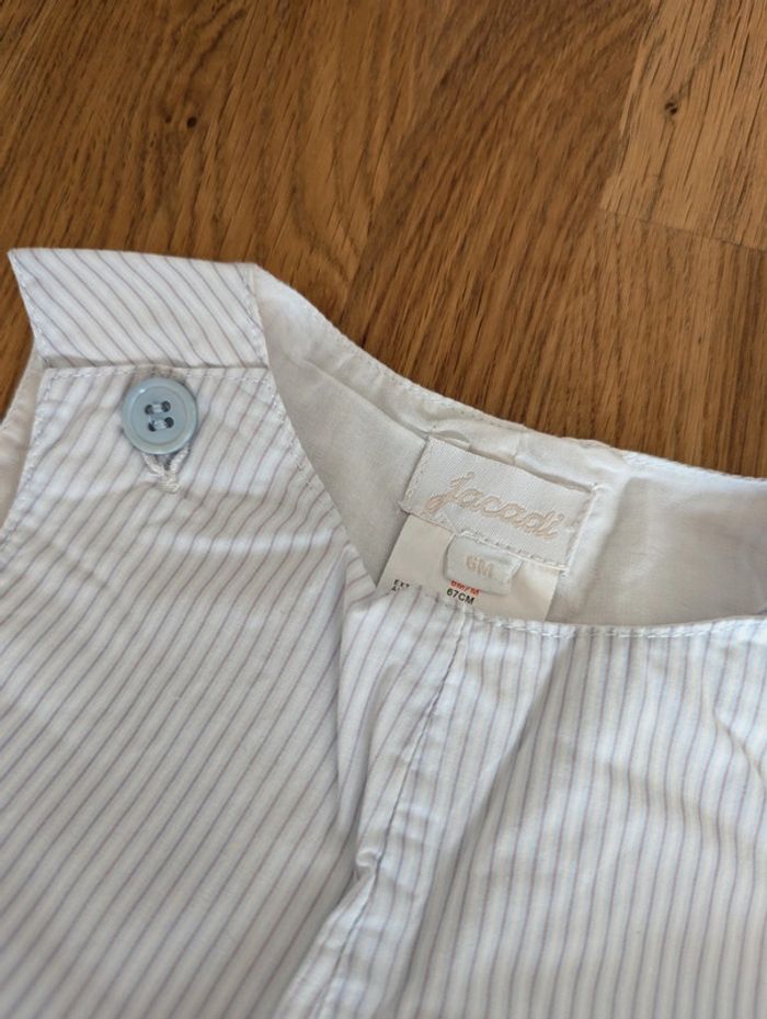 Salopette Jacadi - Rayures bleu ciel et blanc - photo numéro 4