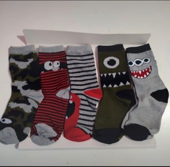Lot* de 5 paires de chaussettes rigolotes pour enfants pointure 34/37