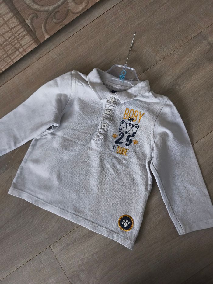 Polo blanc motif tigre - photo numéro 4