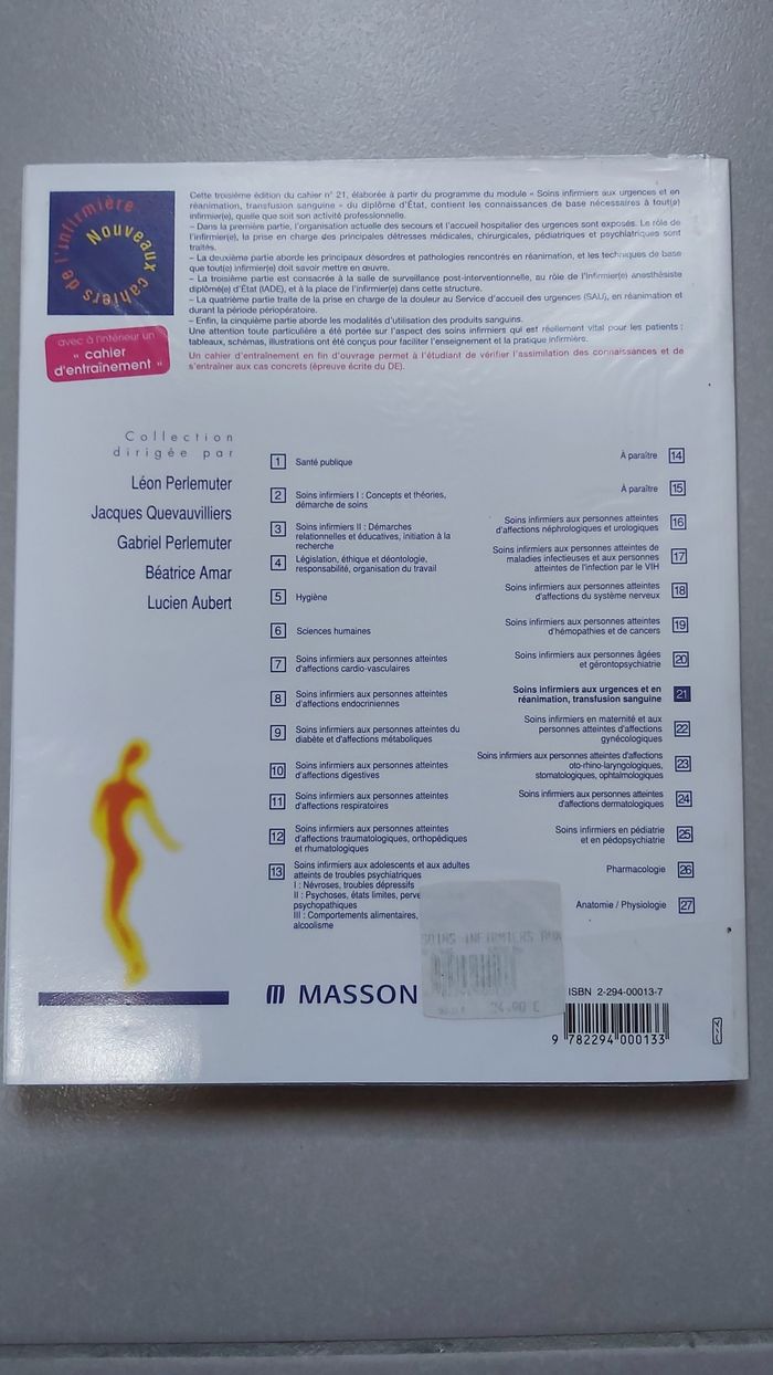 Cahiers de l'infirmière Soins infirmiers aux urgences et en réanimation, transfusion sanguine - photo numéro 2