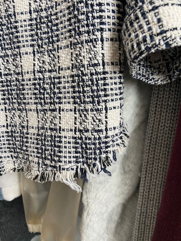 Veste carreaux bleu/blanc - photo numéro 5